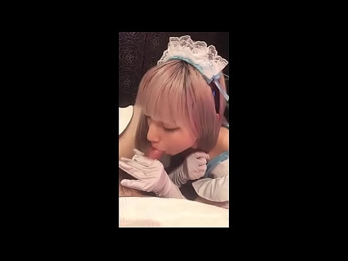 ❤️ Japanese Idol [mayuka], franskur vinnukonubúningur, 1. hluti, blástur og hristur af sér með húðkrem Frábært klám hjá okkur ❤